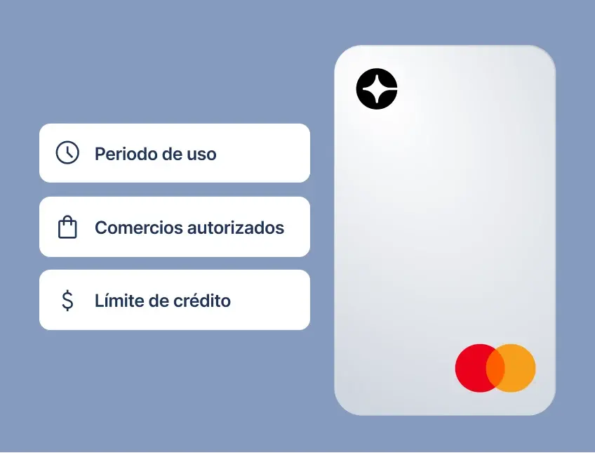 tarjeta que controla el gasto